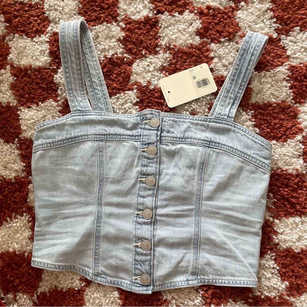 Levi’s Drea Denim Corset Top